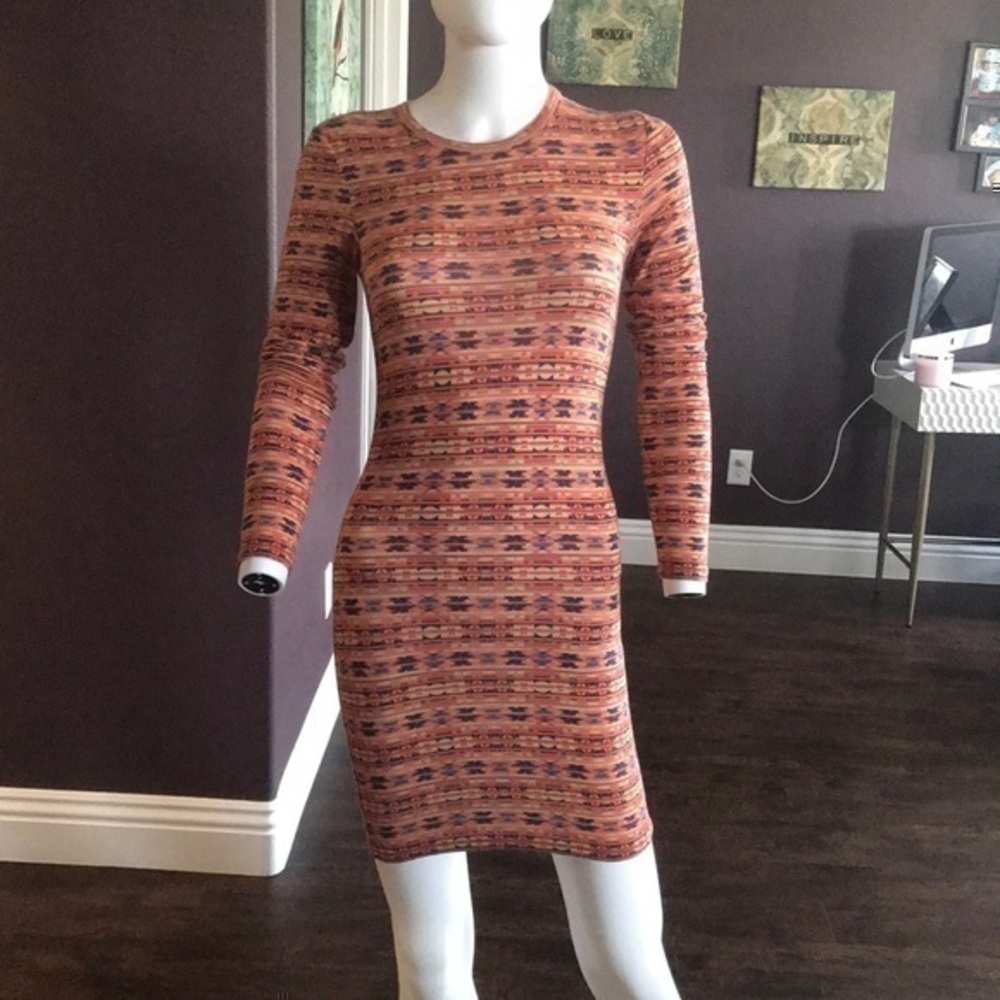 Long Sleeve Mini Dress by Torn, UEC, XS